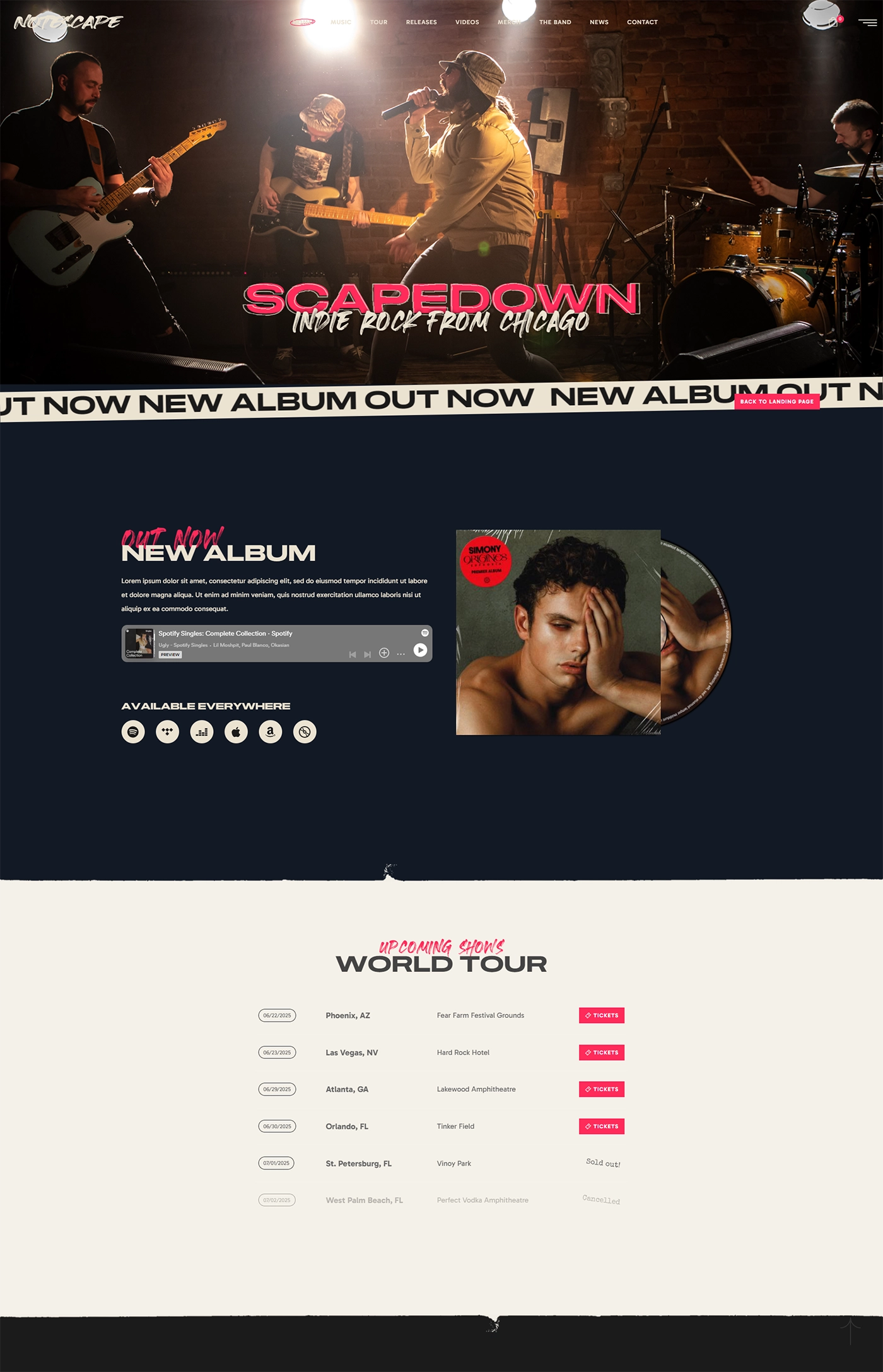 Notescape - One-Page WordPress Theme